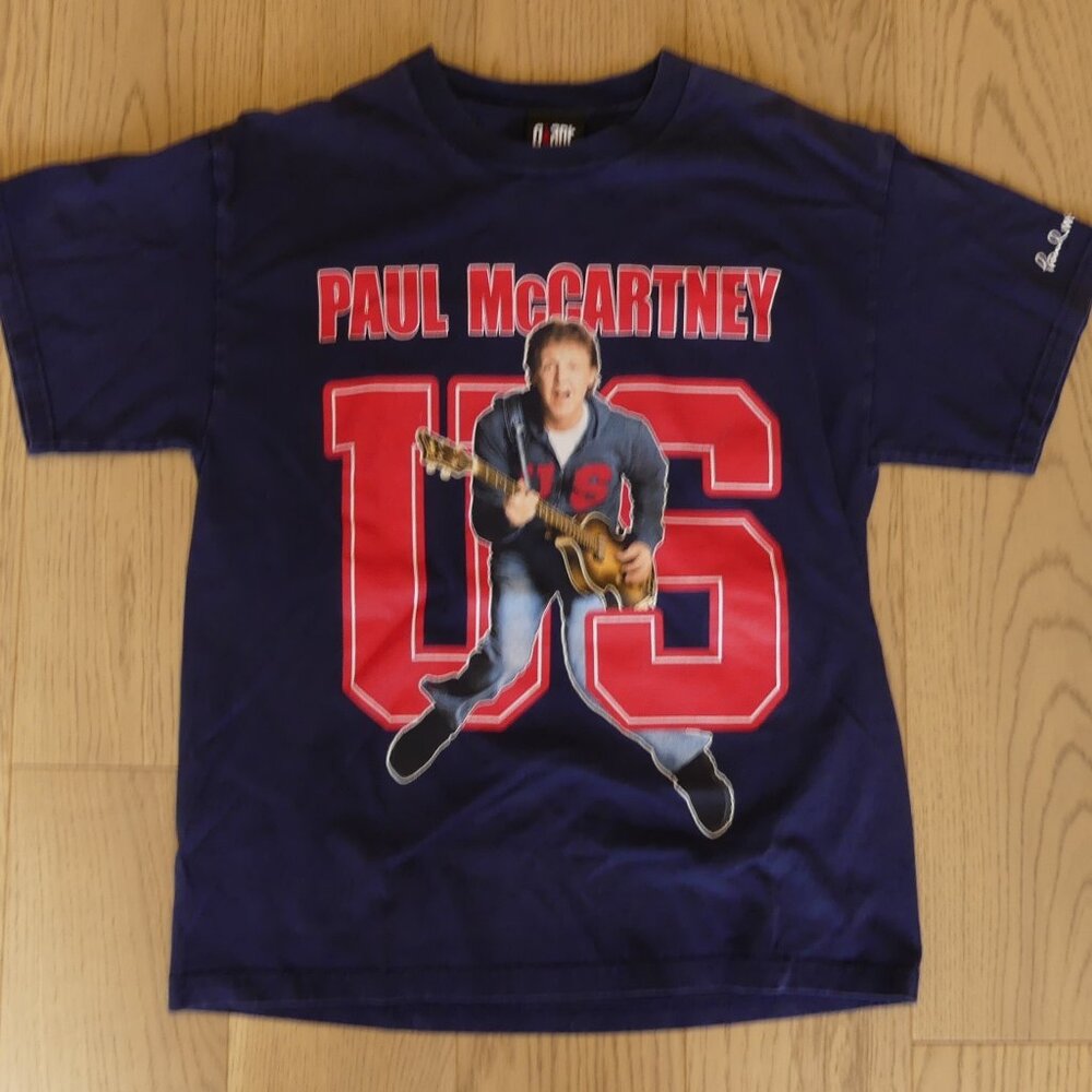 Paul McCartney 2005 Concert Tour Navy Blue Graphic T-Shirt Giant Merchandising